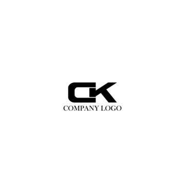 Initial CK letter logo modern design