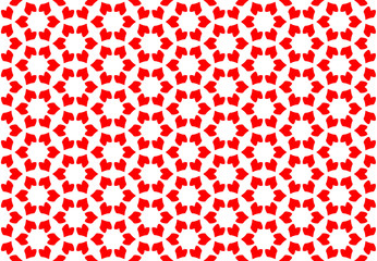 Seamless geometric pattern design illustration. Background texture. In red, white colors.