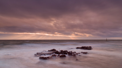 Obraz premium Moody Sunset In Melbourne