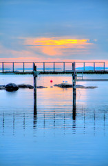 Obraz premium Winter at Aarefjorden, Moss, Norway