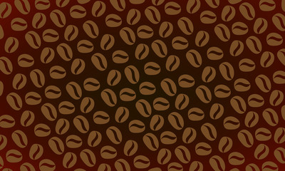 Coffee beans background, dark brown color, coffee house  business concept. 