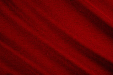 Red fabric background texture.Red cloth. 