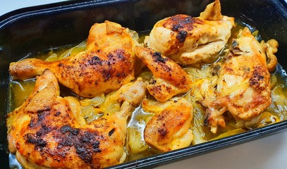Oven-Baked Chicken Legs Quarters