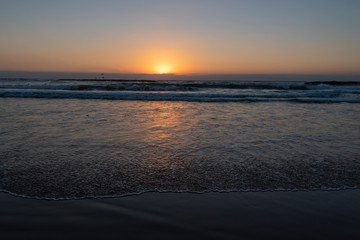 Sunset on Mediterranean sea at Telaviv, Israel.