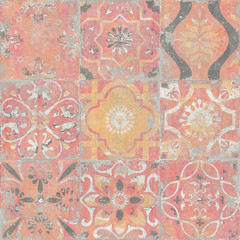 Moroccan mosaic ceramic decoration pattern tile