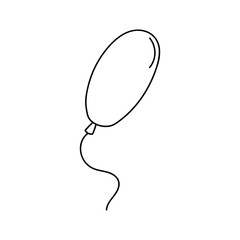 balloon icon flat design for web, cards