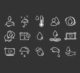 Set of water icons