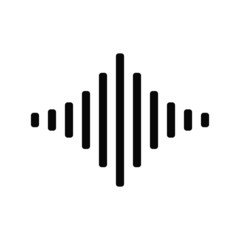 sound wave vector icon