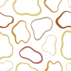 Abstract vector pattern in warm colors
