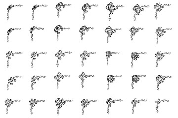 File of Classic ornament frame, vintage border set Premium Vector.