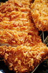 Tonkatsu, deep fried pork cutlet 