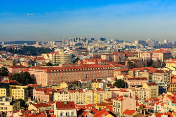 Lisbon cityscape in the morning light
