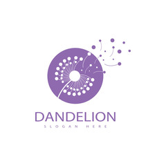 Fototapeta premium Dandelion vector icon design