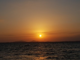 Naklejka premium the sea in front of Incheon, South Korea