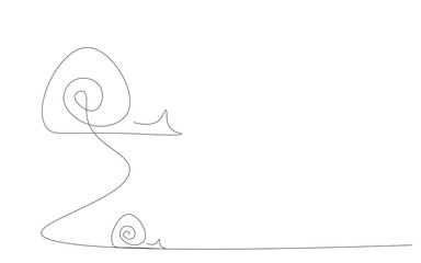 Snails on white background vector illustration