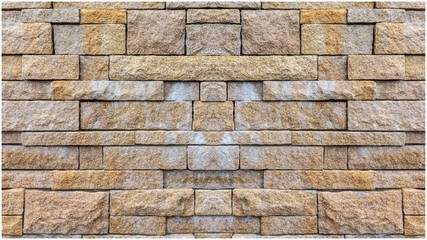 Old vintage retro style stone wall for abstract stone background and texture.	