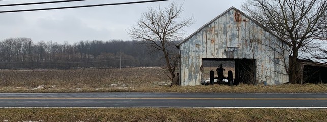 old barn in winter © David
