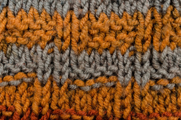  Wool hand knit pattern.