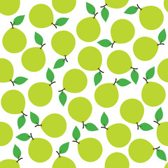 Guava Seamless Pattern Background Vector Design