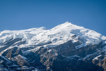 Fototapeta na wymiar Glacier on Mountain Top