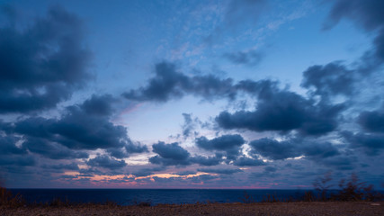 Beautiful cloudscape over Black sea