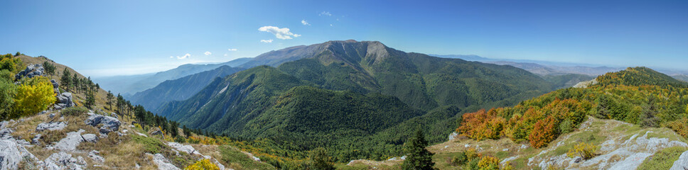 Fototapeta na wymiar Nidze (Voras) Mountain - Macedonia and Greece Border - Mountain Panorama