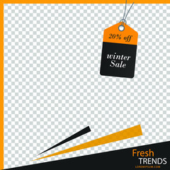 Sales banner template design, Big sale special offer. Vector illustration.