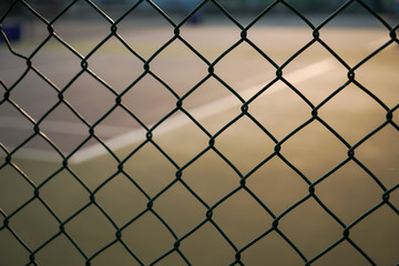 Fototapeta premium chain link fence on a white background