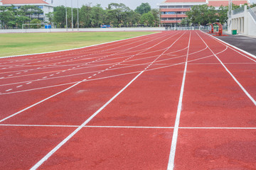 Running track for the athletes background