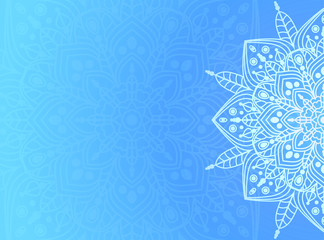 Abstract banner design. Vintage decorative elements. Elegant background with hand drawn elements. Islam, indian ethnic motifs. Vector illustration.