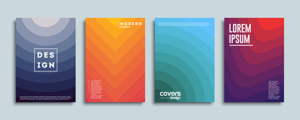 Abstract vector covers design template. Geometric gradient background. Background for decoration presentation, brochure, catalog, poster, book, magazine