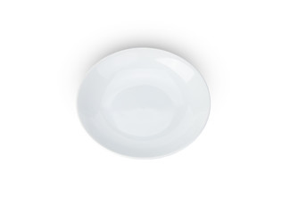white bowl isolated on white background