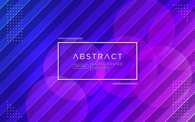 Modern gradient purple pink colorful background combine with abstract shape and element.