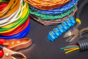 Spare parts, tool and wires for replacement or repair of electrical equipment