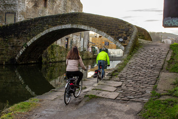 Leisure cyclists are turning more and more to the canal towpath as a place where they can exercise without the risk of being hit by a car