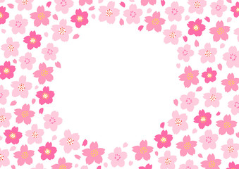 桜の花　フレーム