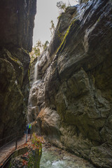 Partnachklamm in Garmisch-Partenkirchen, a canyon in germany