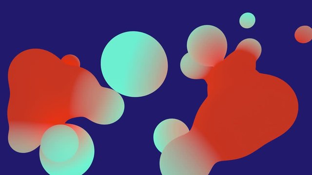 Abstract liquid shape colored lush lava and aqua menthe on whit backgrounds. Fluid design. Isolated gradient waves . New Abstraction grade From Composition. 3d rendering