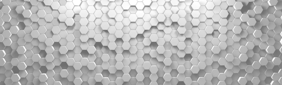 light honeycomb pattern banner