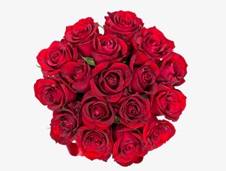 Red roses in black box and red ribbon. For valentines day romance,