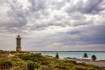 Fototapeta premium Cape Martin Lighthouse in Beachport, South Australia