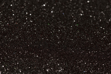 Black abstract background with bokeh defocused lights