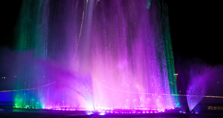 Dancing fountain in the park