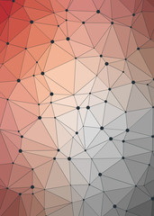 Abstract Low Polygon gradient Generative Art background illustration