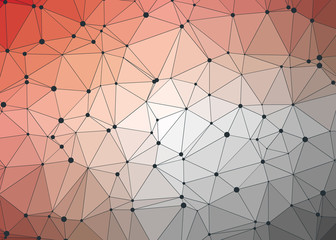 Obraz premium Abstract Low Polygon gradient Generative Art background illustration