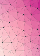 Fototapeta premium Abstract Low Polygon gradient Generative Art background illustration