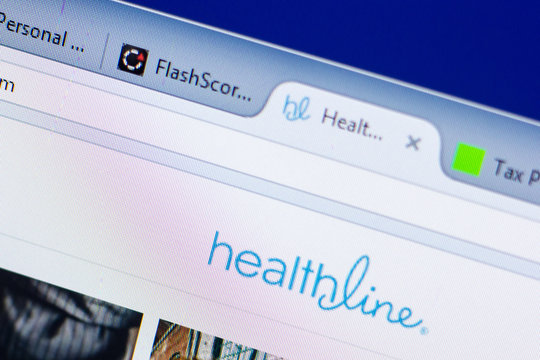 Ryazan, Russia - May 08, 2018: HealthLine website on the display of PC, url - HealthLine.com