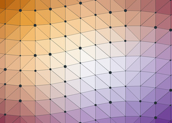 Abstract Low Polygon gradient Generative Art background illustration