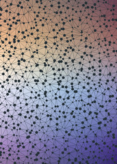 Abstract Low Polygon gradient Generative Art background illustration