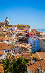 View of Lisbon from the Largo Portas do Sol lookout